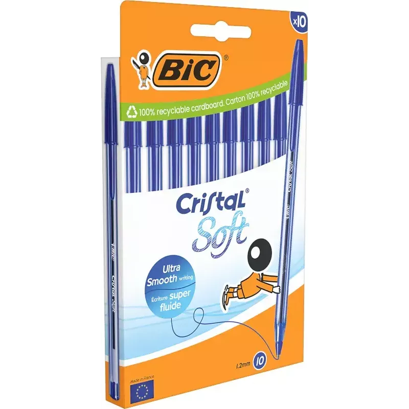 Pildspalva BIC 516357 Zila Caurspīdīga 10 gab.