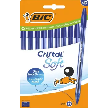 Pildspalva BIC 516357 Zila Caurspīdīga 10 gab.