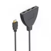 Hama 00205101 HDMI kabelis 0.55 m, HDMI A tipa (standarta) 3 x HDMI A tipa (standarta), Melns
