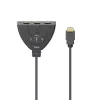 Hama 00205101 HDMI kabelis 0.55 m, HDMI A tipa (standarta) 3 x HDMI A tipa (standarta), Melns