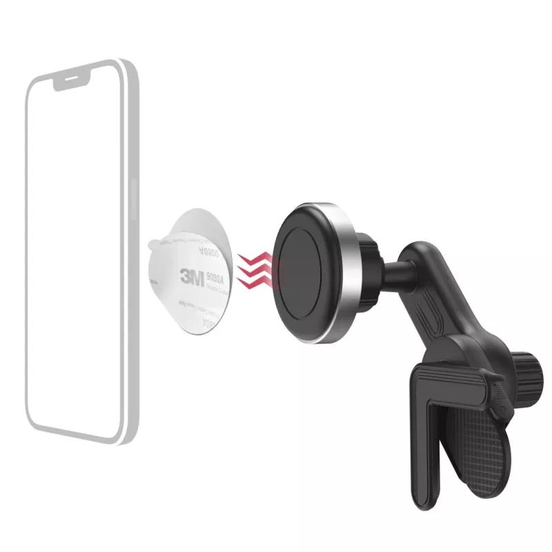 Hama 00201988 aktīvais turētājs mobilajam telefonam/smartfonam melns, sudrabs