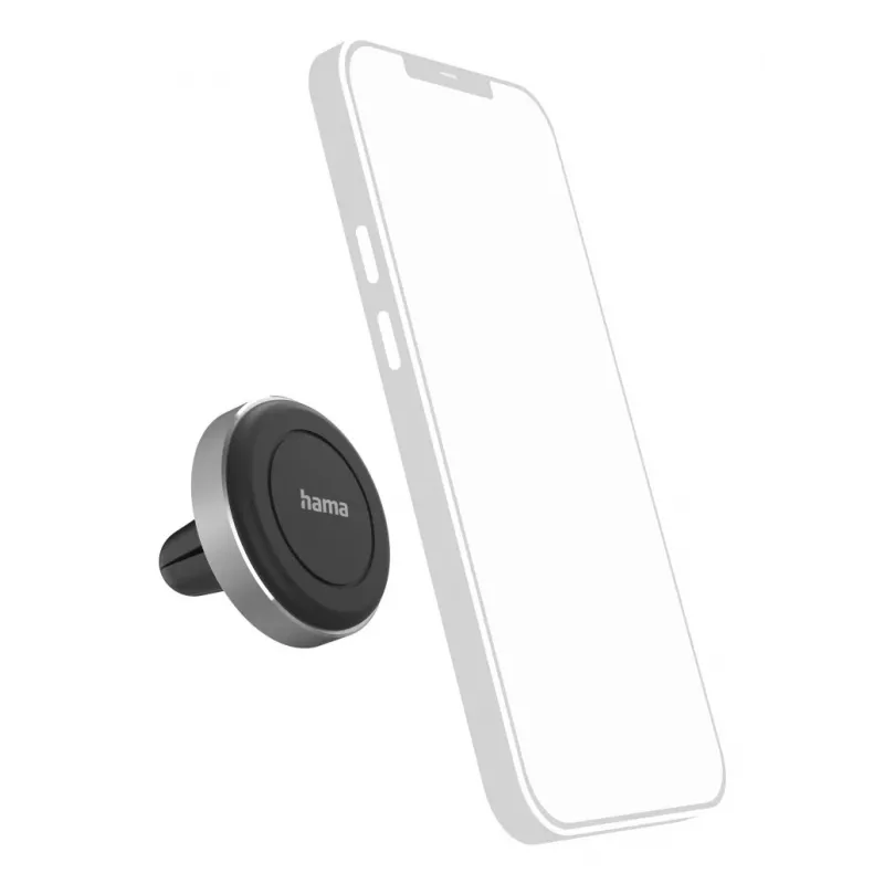 Hama Magnet pasīvais turētājs mobilajam telefonam/smartfonam melns, sudrabs