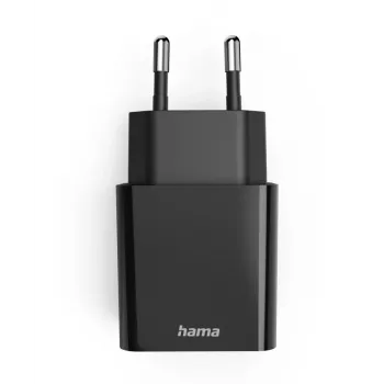 Hama 00201959 ātrais lādētājs mobilajām ierīcēm, USB-C, 20W, melns