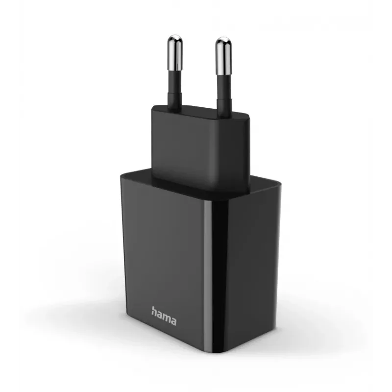 Hama 00201959 ātrais lādētājs mobilajām ierīcēm, USB-C, 20W, melns