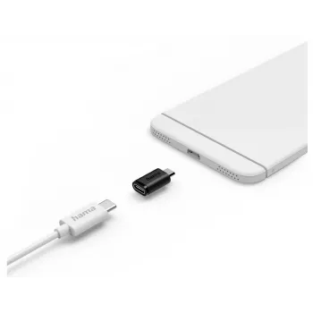 Hama 00201744 adapteris Micro-USB B uz USB-C