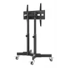 Manhattan zemais statīvs uz riteņiem televizoriem un monitoriem, 37–65 collas, VESA 200x200–600x400 mm, 40 kg, 45° slīpums