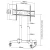 Manhattan zemais statīvs uz riteņiem televizoriem un monitoriem, 37–65 collas, VESA 200x200–600x400 mm, 40 kg, 45° slīpums