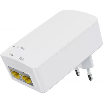 PoE injektors MicroConnect MC-POINJ-EU — vienporta strāvas padeve pa Ethernet