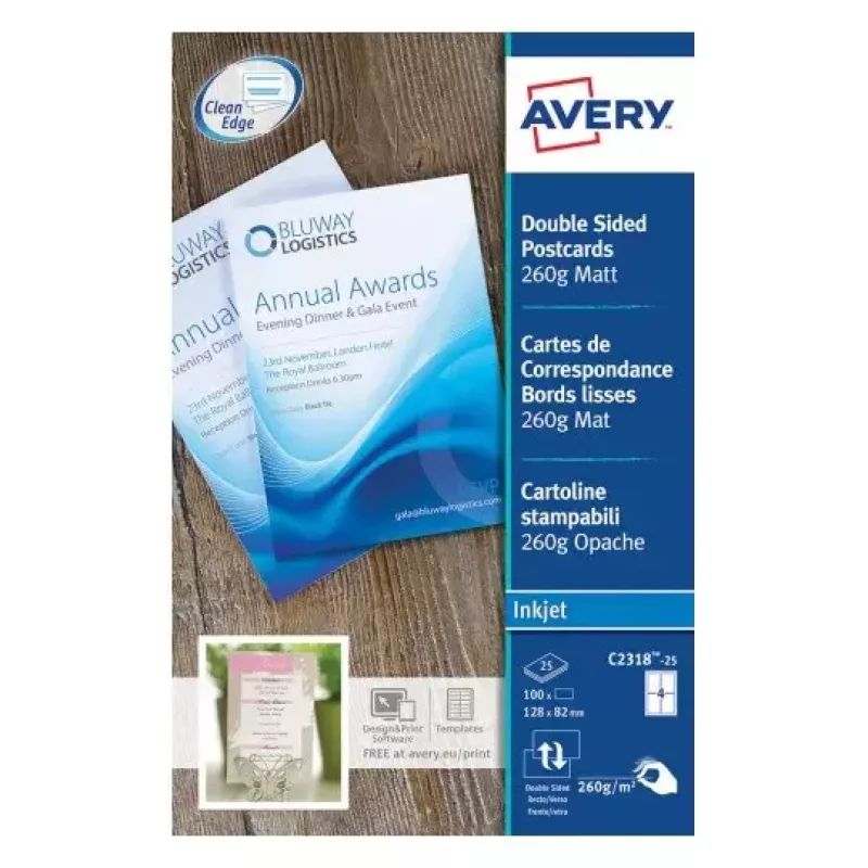 Drukāšanas papīrs A4 Avery C2318-25I
