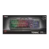 Spēļu tastatūra Trust GXT 856 Torac USB QWERTZ Vācu melna RGB LED