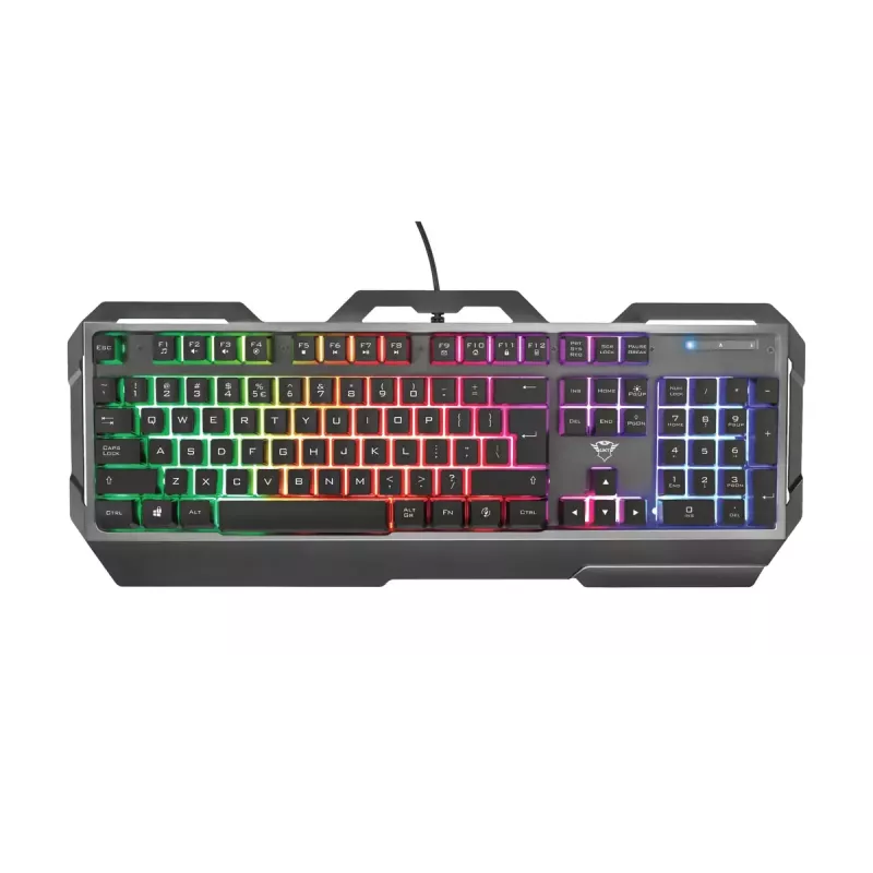 Spēļu tastatūra Trust GXT 856 Torac USB QWERTZ Vācu melna RGB LED