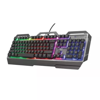 Spēļu tastatūra Trust GXT 856 Torac USB QWERTZ Vācu melna RGB LED