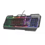Spēļu tastatūra Trust GXT 856 Torac USB QWERTZ Vācu melna RGB LED