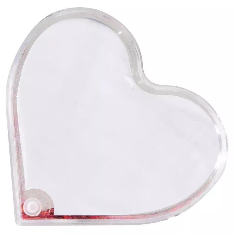 Hama Heart sirds formas vienas fotogrāfijas rāmis Sarkans, Caurspīdīgs