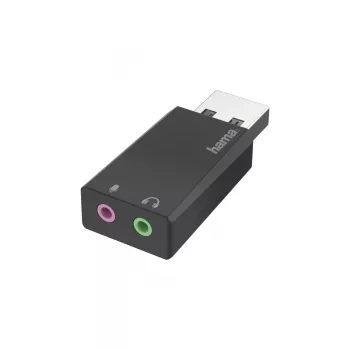 Hama 00200323 USB dzimuma mainītājs 2x3.5 mm Melns
