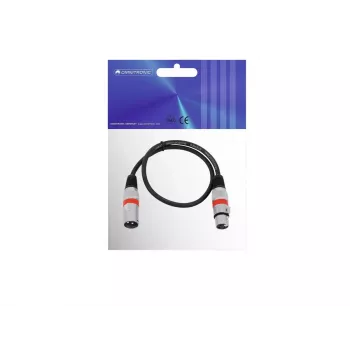 Audio kabelis Omnitronic 30220401 0,5m XLR 3-pin Melns