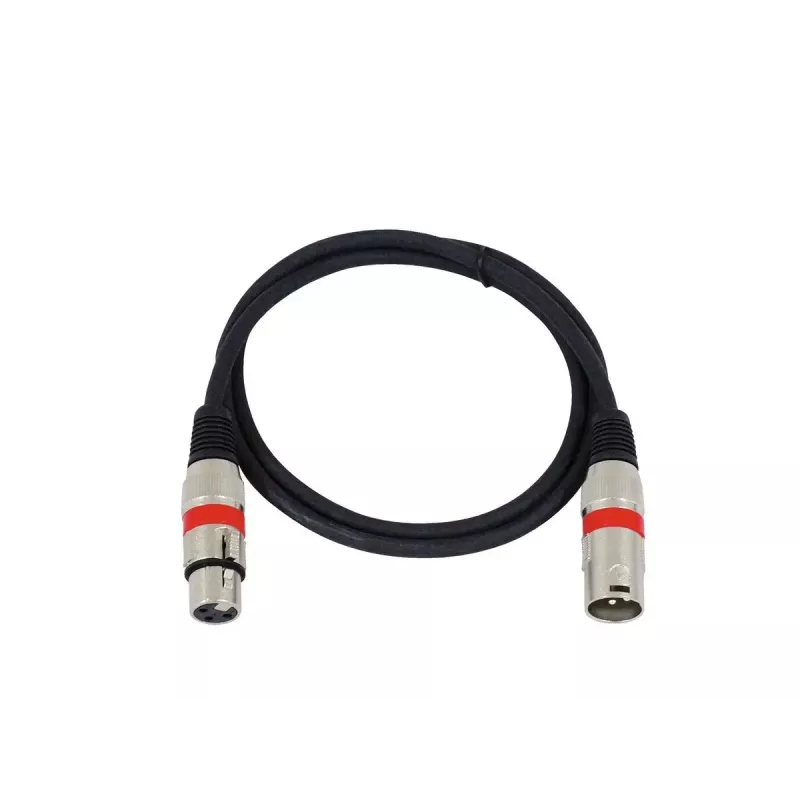 Audio kabelis Omnitronic 30220406 1m XLR 3-pin Melns