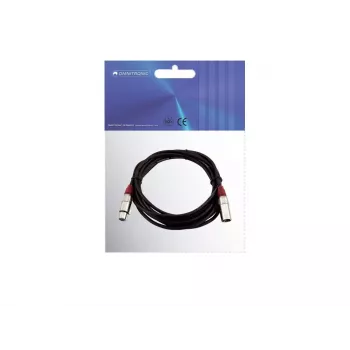 Audio kabelis XLR 3-pin Omnitronic 3022050R 5m Melns
