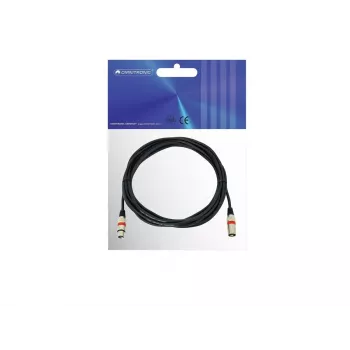 Audio kabelis XLR 3-pin Omnitronic 3022052R 7.5 m Melns