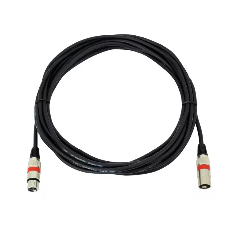 Audio kabelis XLR 3-pin Omnitronic 3022052R 7.5 m Melns