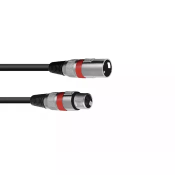 Audio kabelis XLR 3-pin Omnitronic 3022052R 7.5 m Melns
