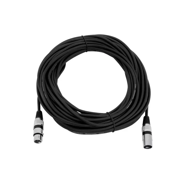 Audio kabelis Omnitronic 3022058N 20 m XLR (3-pin) Melns