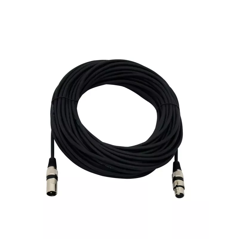 Audio kabelis Omnitronic 30220590 25m XLR 3-pin Melns