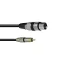 Audio kabelis XLR (3-pin) — RCA Omnitronic 3022075J 0.15 m Melns