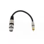 Audio kabelis XLR (3-pin) — RCA Omnitronic 3022075J 0.15 m Melns