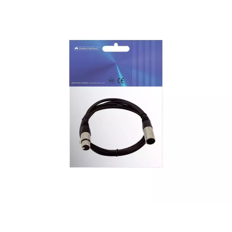 Audio kabelis XLR 5-pin Omnitronic 30220765 1,5 m