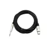 Audio kabelis 2m Omnitronic 3022516M XLR 3-pin 6.35mm Melns
