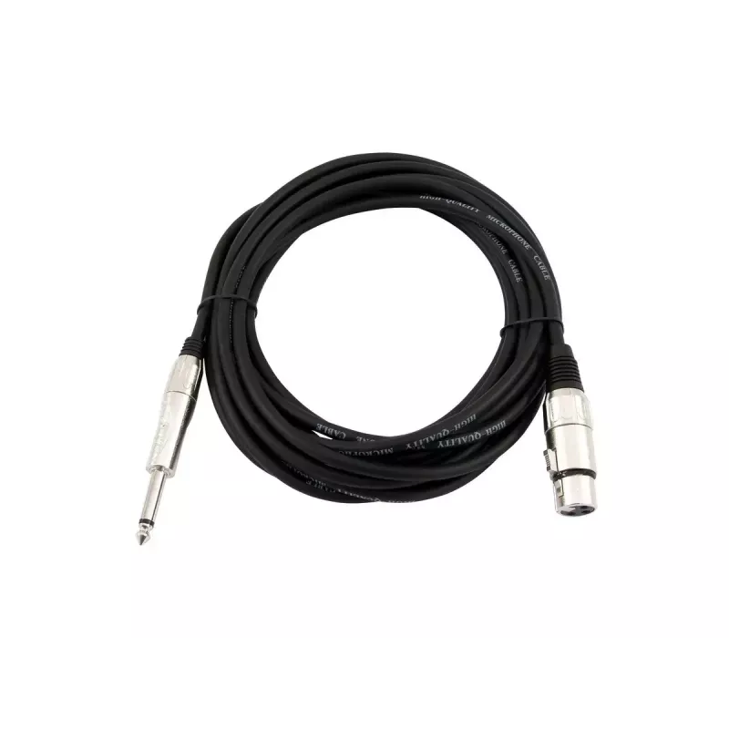 Audio kabelis Omnitronic 30225170 5m XLR 3-pin 6,35mm Melns
