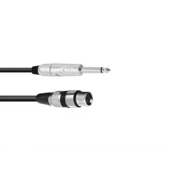 Audio kabelis Omnitronic 30225170 5m XLR 3-pin 6,35mm Melns