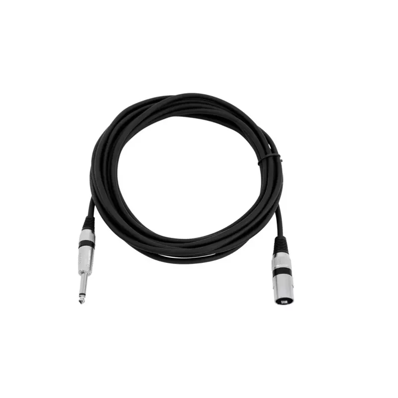 Audio kabelis XLR 3-pin 6,35mm Omnitronic 3022519C 5m Melns