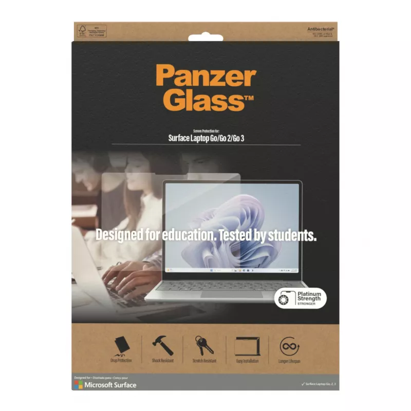 PanzerGlass ® Aizsargstikls Microsoft Surface Laptop Go3 | Go 2 | Go