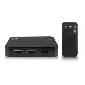 ACT 4K HDMI Switch 3x1 Melns 60Hz 1920x1080 3840x2160