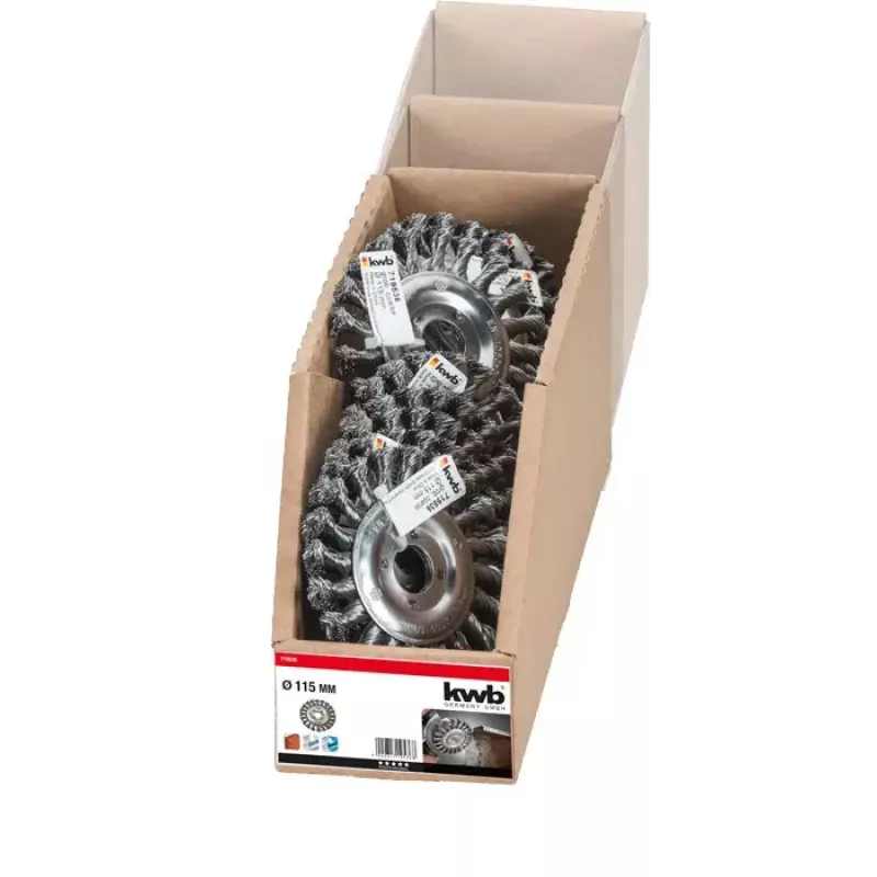 Stiepļu ritenis KWB 719536 11.5 cm, kāta diametrs 2.2 cm