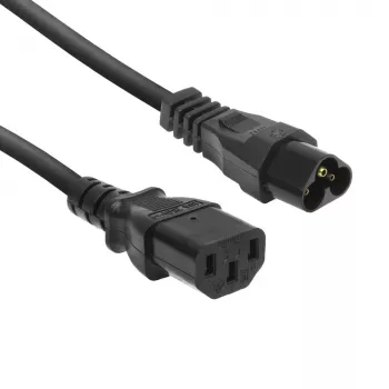 Strāvas vads ACT C6 - C13 melns 0.2 m 250V 2.5A
