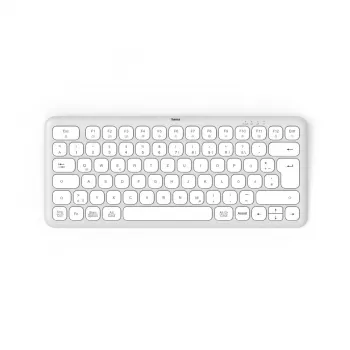 Hama WK-500 bezvadu tastatūra Home/Office RF Wireless + Bluetooth QWERTZ vācu izkārtojums pelēka, balta