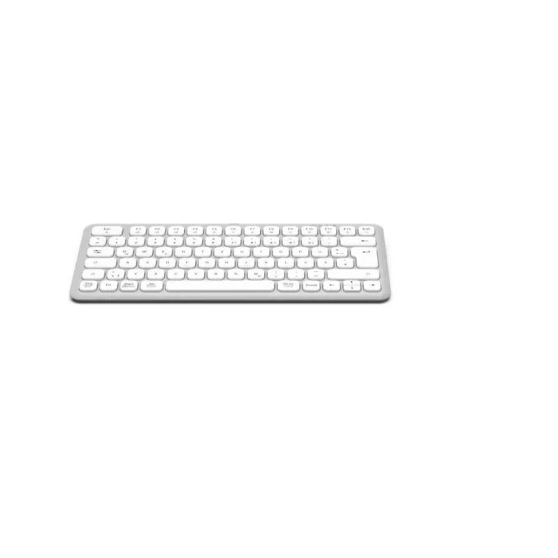 Hama WK-500 bezvadu tastatūra Home/Office RF Wireless + Bluetooth QWERTZ vācu izkārtojums pelēka, balta