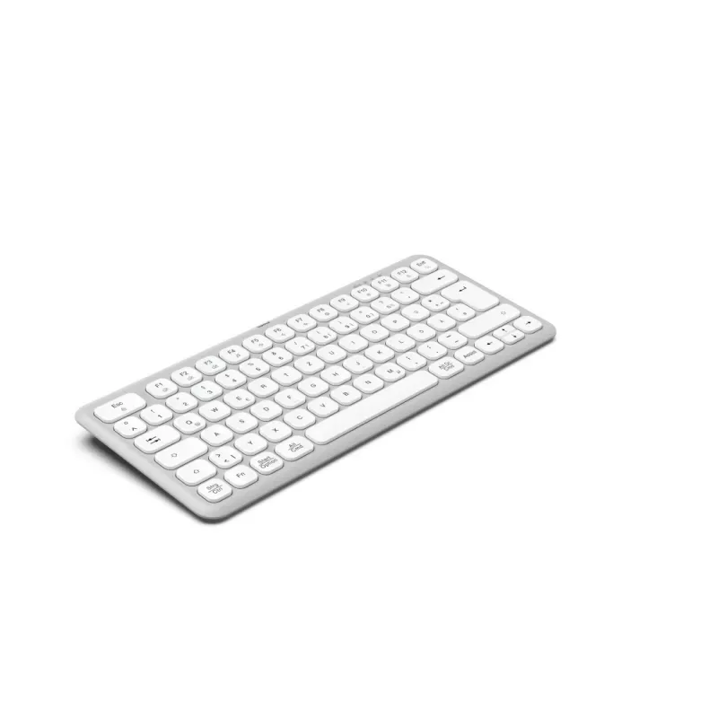 Hama WK-500 bezvadu tastatūra Home/Office RF Wireless + Bluetooth QWERTZ vācu izkārtojums pelēka, balta