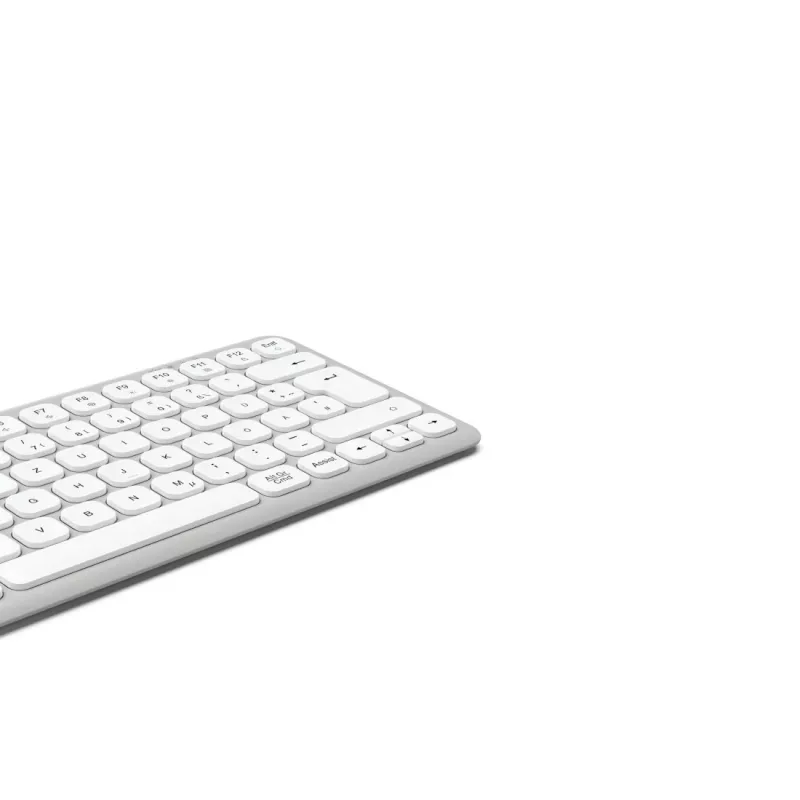 Hama WK-500 bezvadu tastatūra Home/Office RF Wireless + Bluetooth QWERTZ vācu izkārtojums pelēka, balta