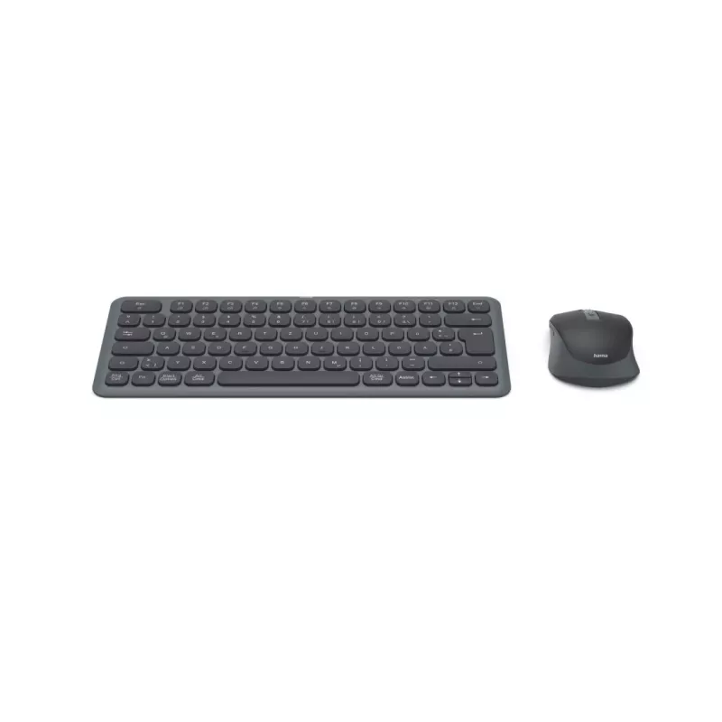 Hama WKM-500 tastatūras un peles komplekts Mājas/Birojs RF Bezvadu + Bluetooth QWERTZ Vācu Melns