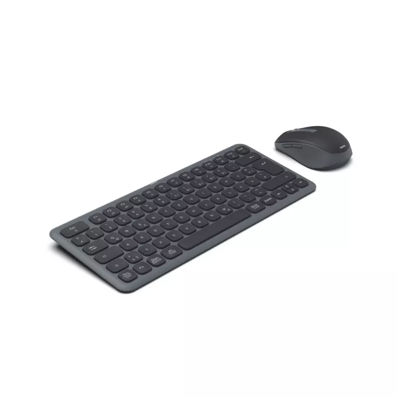 Hama WKM-500 tastatūras un peles komplekts Mājas/Birojs RF Bezvadu + Bluetooth QWERTZ Vācu Melns
