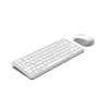Hama WKM-500 tastatūra ar peli, mājas, USB + RF bezvadu + Bluetooth, QWERTZ, pelēka, balta