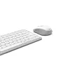 Hama WKM-500 tastatūra ar peli, mājas, USB + RF bezvadu + Bluetooth, QWERTZ, pelēka, balta