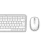 Hama WKM-500 tastatūra ar peli, mājas, USB + RF bezvadu + Bluetooth, QWERTZ, pelēka, balta