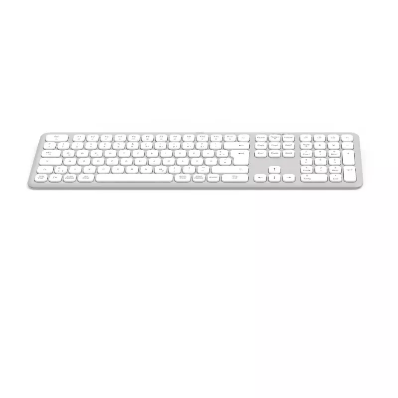Hama WK-550 bezvadu tastatūra Home/Office RF Wireless + Bluetooth QWERTZ vācu izkārtojums Pelēka, Balta