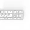Hama WK-550 bezvadu tastatūra Home/Office RF Wireless + Bluetooth QWERTZ vācu izkārtojums Pelēka, Balta