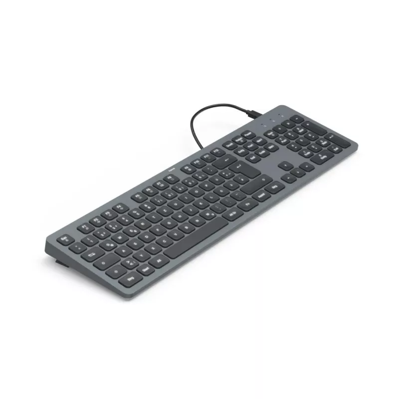 Hama CK-400 tastatūra Home/Office USB QWERTZ vācu Melna, Tumši Pelēka